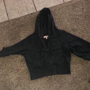 Victoria secret cropped zip up sweatshirt